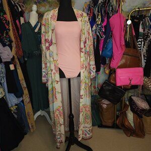 NWT ZARA Blogger Favorite Maxi Floral Duster XS